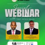 Prof. Patrick Maluki to Headline Special Webinar on Diplomacy and Peace Studies Tonight at 9:00 PM EAT